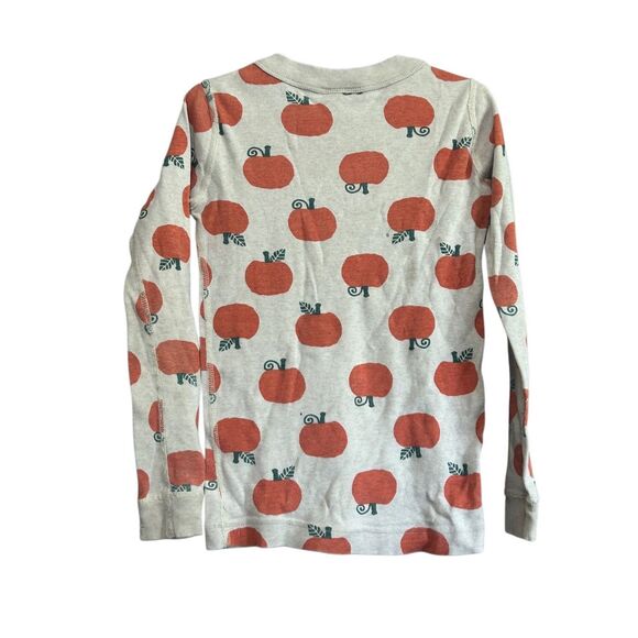 Hanna‎ Andersson Organic Cotton Pajama Top 6-7 Pumpkin Print Long Sleeve - Picture 4 of 4